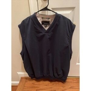 GREG NORMAN Golf Vest Blue V Neck Lined‎ Size XL